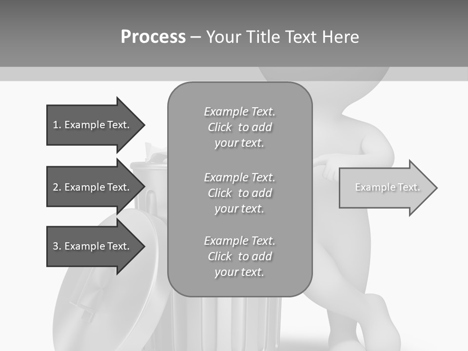 Utilize Garbage Basket PowerPoint Template
