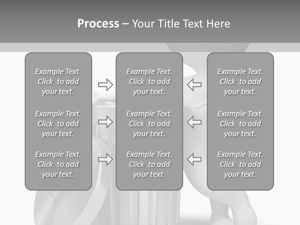 Utilize Garbage Basket PowerPoint Template