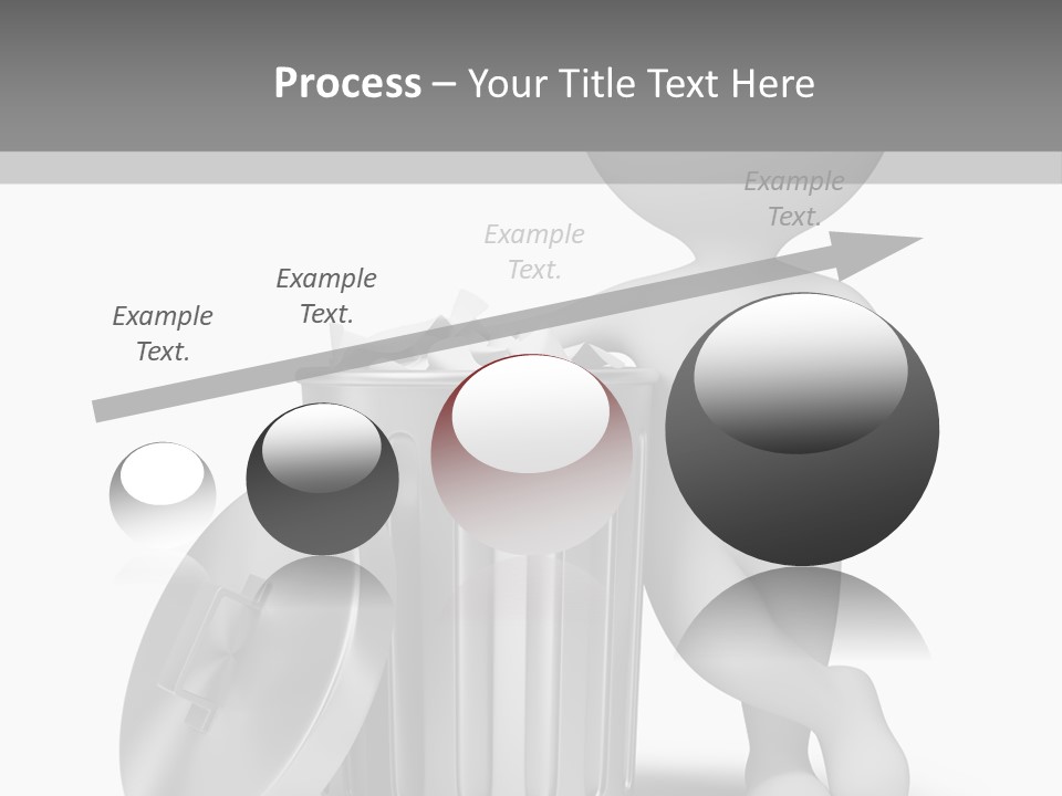 Utilize Garbage Basket PowerPoint Template
