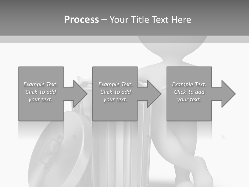Utilize Garbage Basket PowerPoint Template