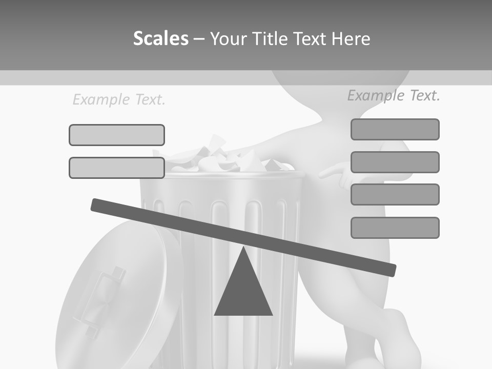 Utilize Garbage Basket PowerPoint Template