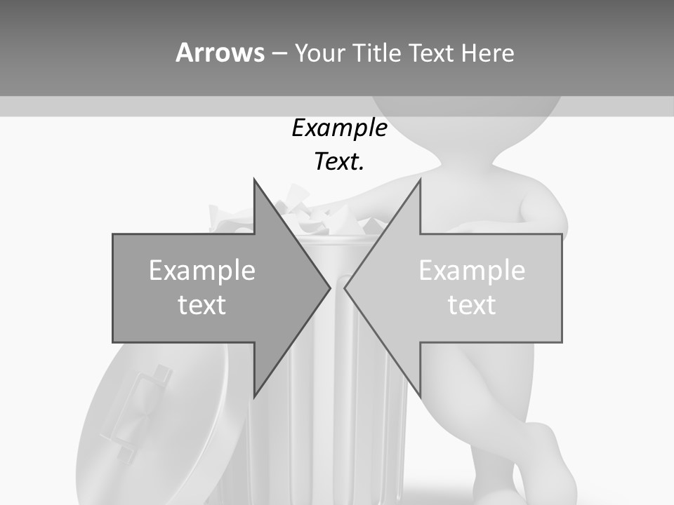 Utilize Garbage Basket PowerPoint Template