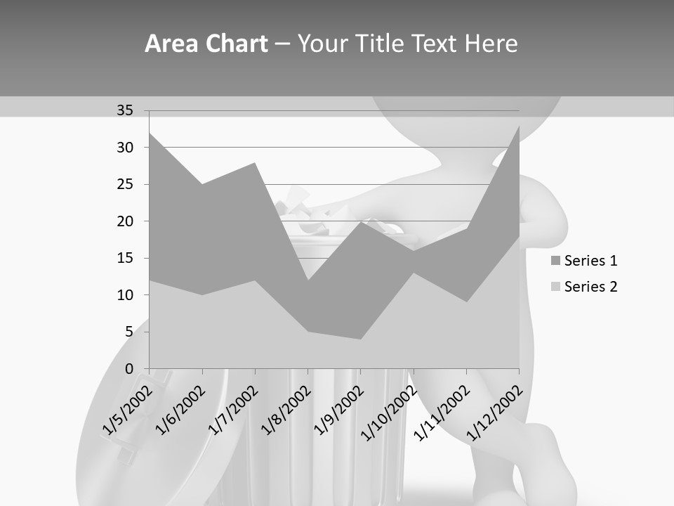 Utilize Garbage Basket PowerPoint Template