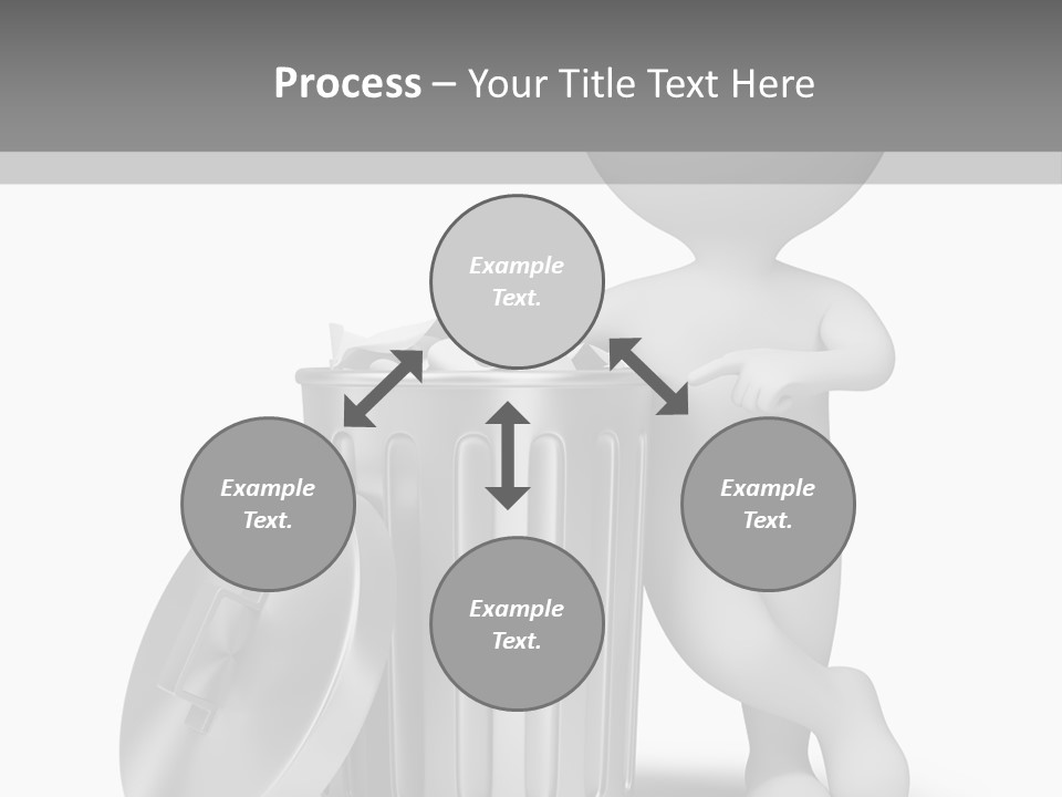 Utilize Garbage Basket PowerPoint Template