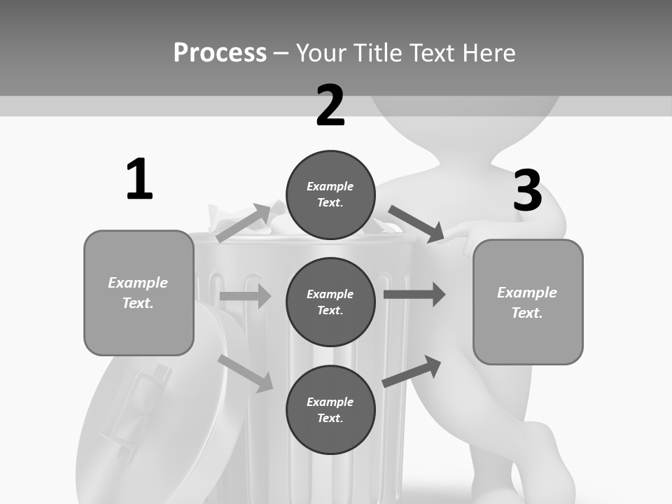 Utilize Garbage Basket PowerPoint Template