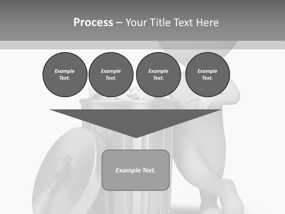 Utilize Garbage Basket PowerPoint Template