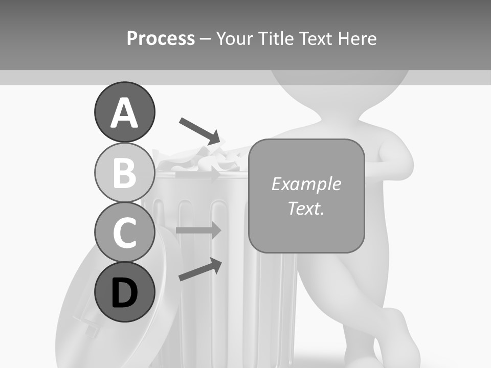 Utilize Garbage Basket PowerPoint Template