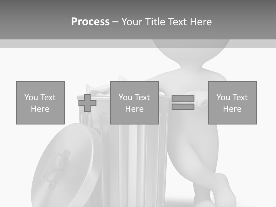 Utilize Garbage Basket PowerPoint Template