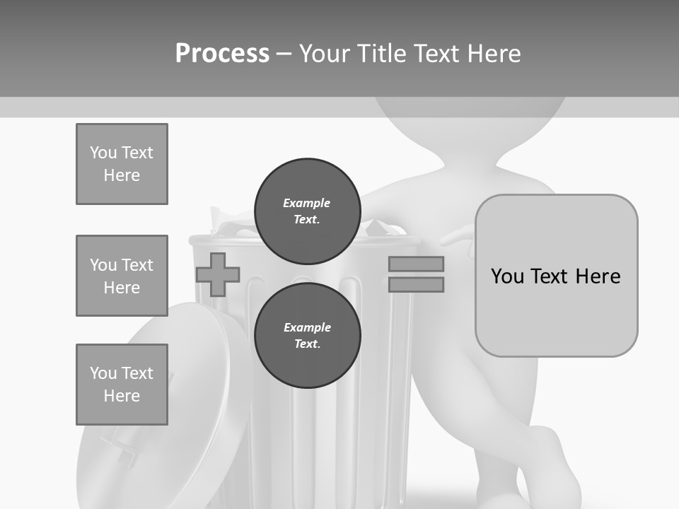 Utilize Garbage Basket PowerPoint Template