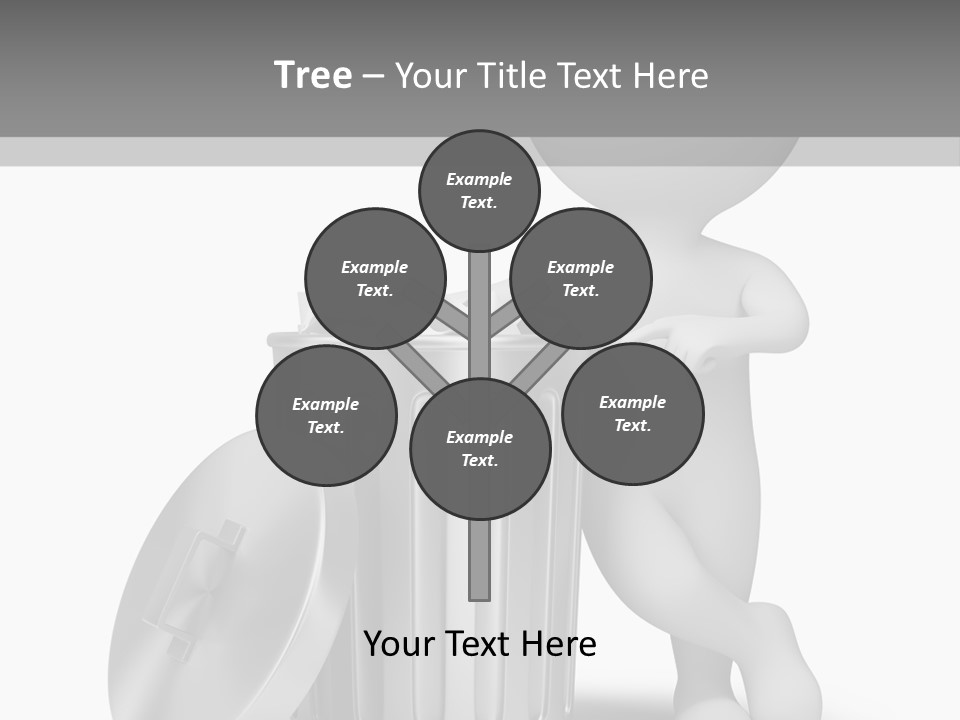 Utilize Garbage Basket PowerPoint Template