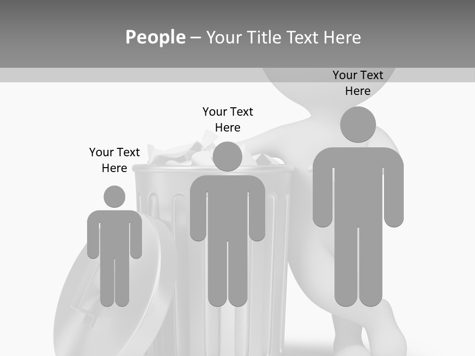 Utilize Garbage Basket PowerPoint Template