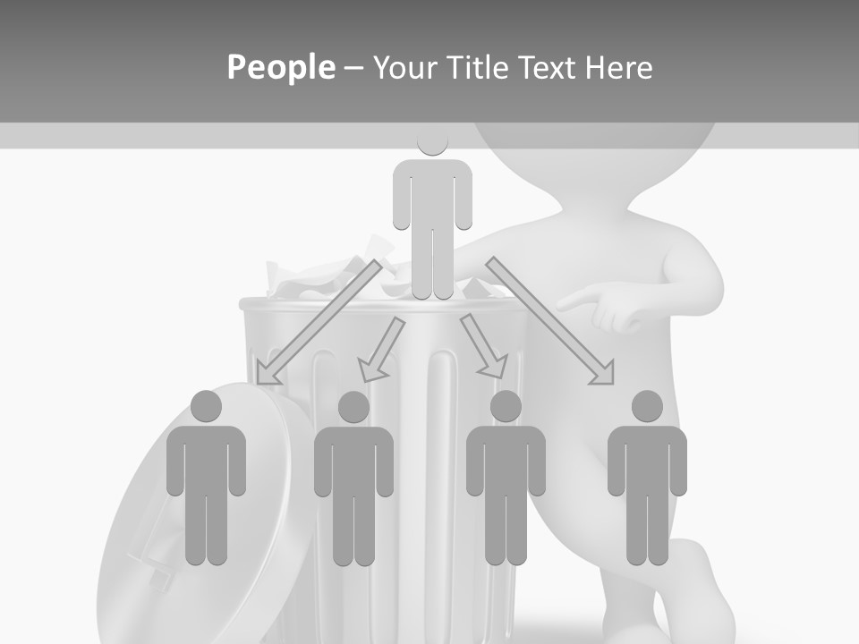 Utilize Garbage Basket PowerPoint Template