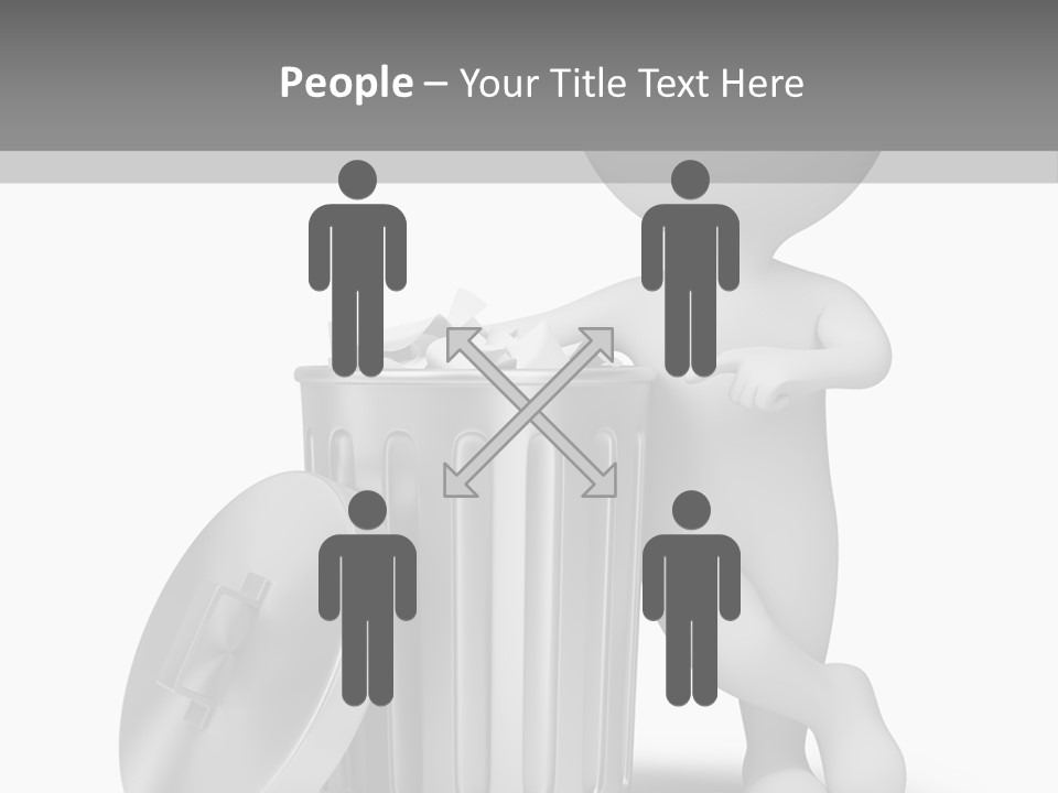 Utilize Garbage Basket PowerPoint Template