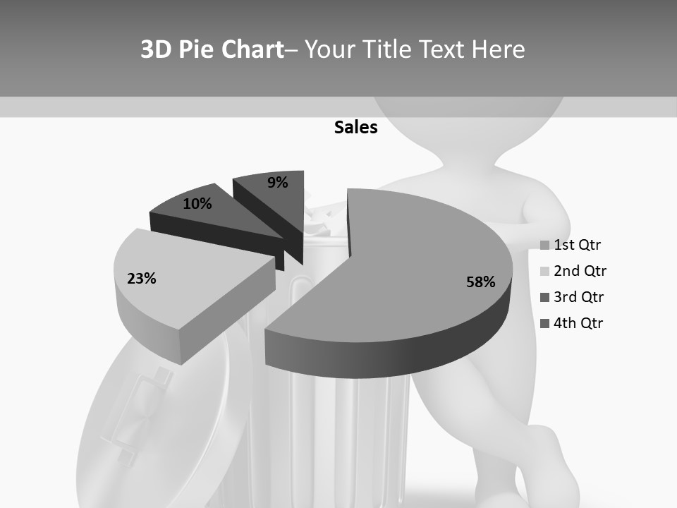 Utilize Garbage Basket PowerPoint Template