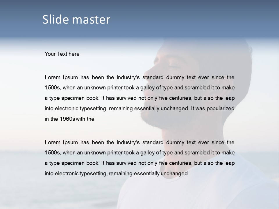 Tranquility Ocean Beach PowerPoint Template