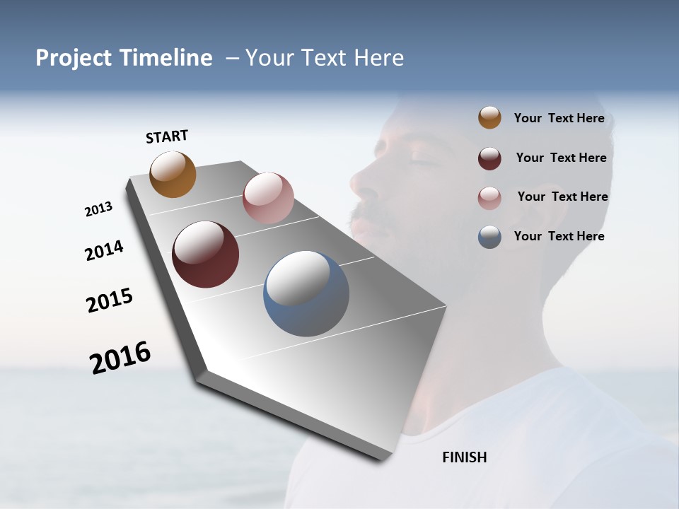 Tranquility Ocean Beach PowerPoint Template