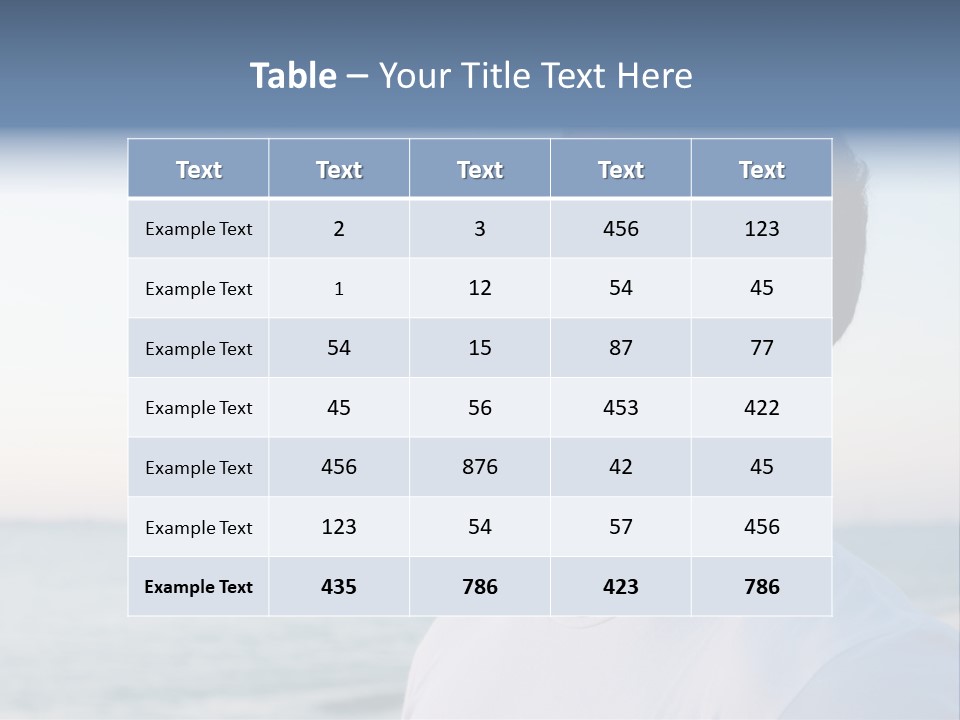 Tranquility Ocean Beach PowerPoint Template