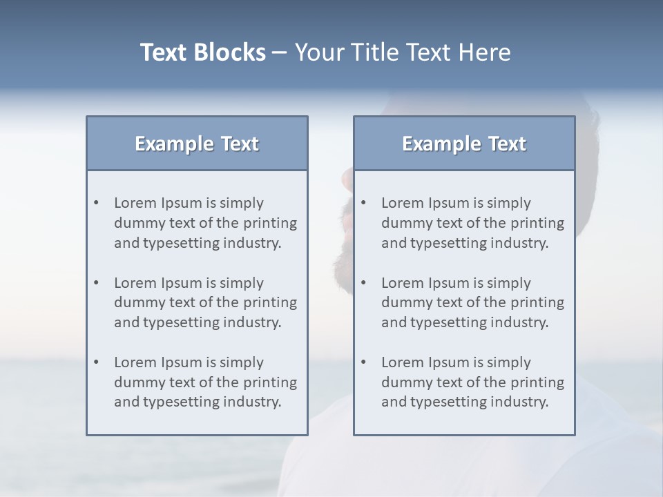 Tranquility Ocean Beach PowerPoint Template