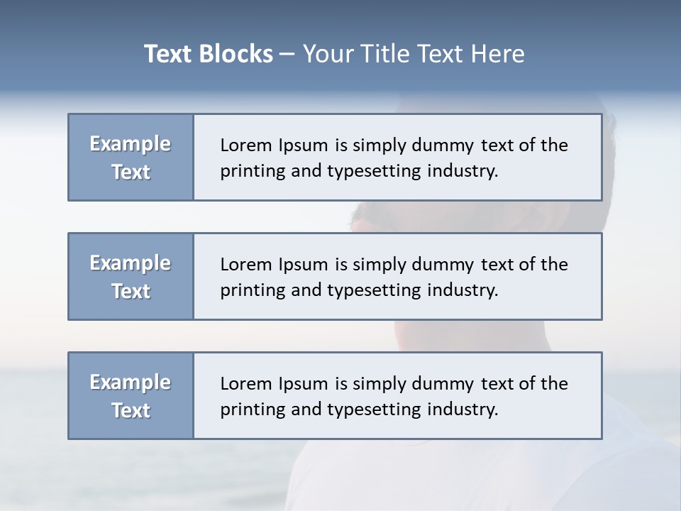 Tranquility Ocean Beach PowerPoint Template