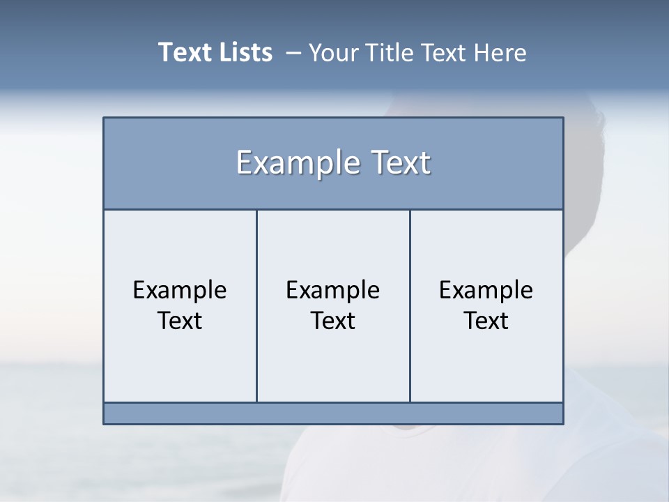 Tranquility Ocean Beach PowerPoint Template