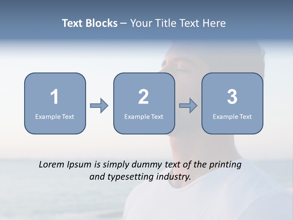 Tranquility Ocean Beach PowerPoint Template