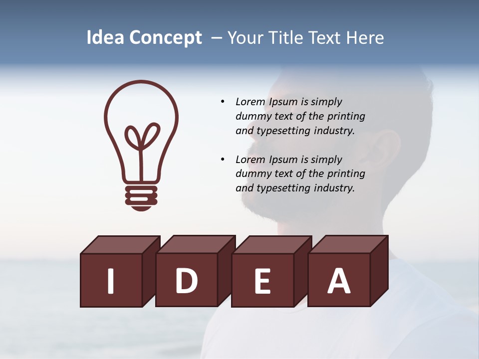 Tranquility Ocean Beach PowerPoint Template