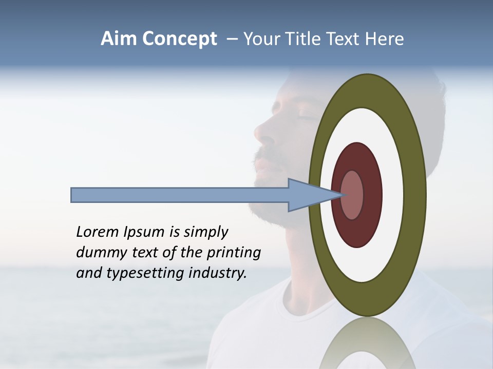 Tranquility Ocean Beach PowerPoint Template