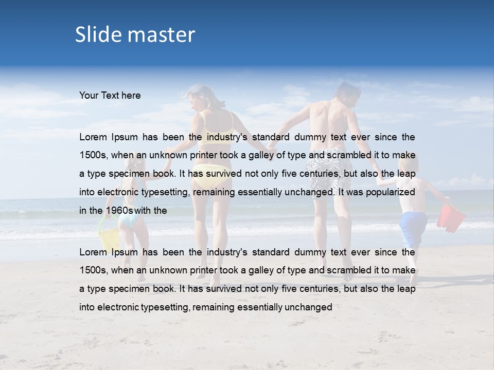 Woman People Man PowerPoint Template