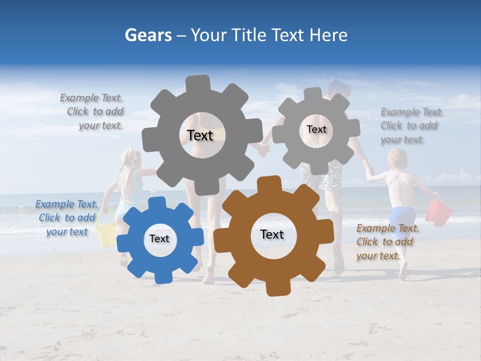 Woman People Man PowerPoint Template