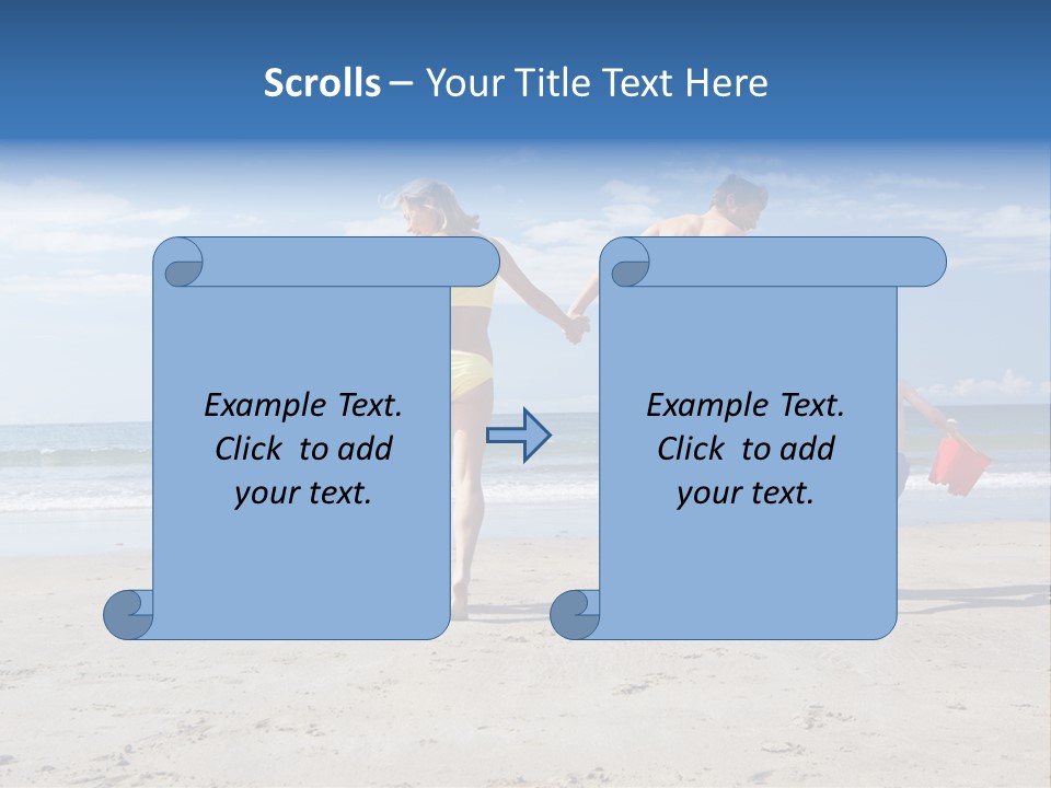 Woman People Man PowerPoint Template