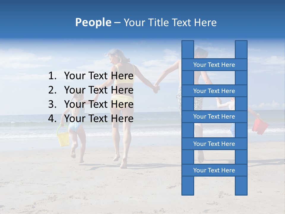 Woman People Man PowerPoint Template