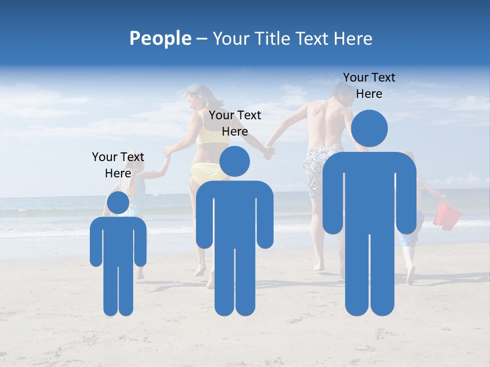 Woman People Man PowerPoint Template