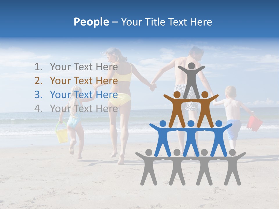Woman People Man PowerPoint Template