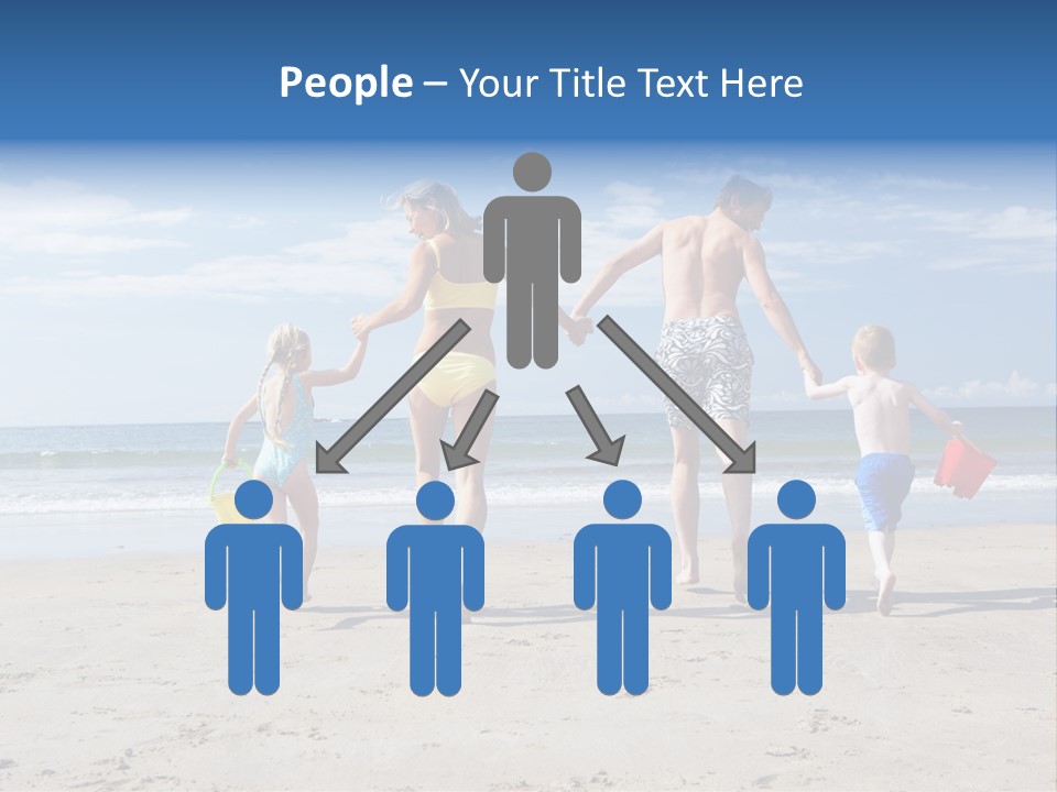Woman People Man PowerPoint Template