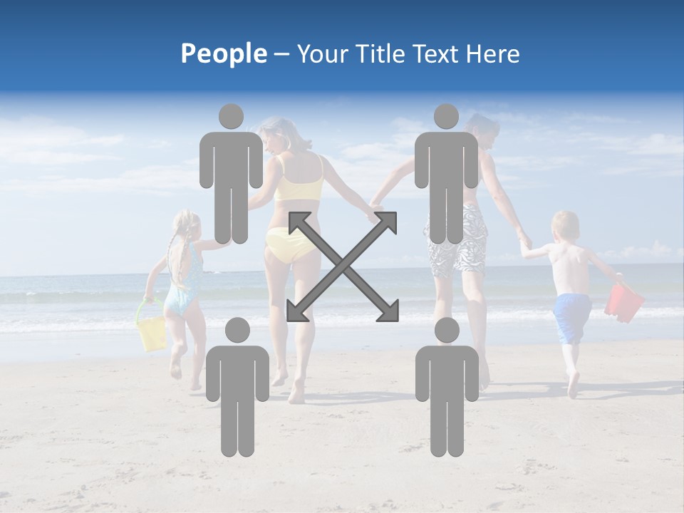 Woman People Man PowerPoint Template