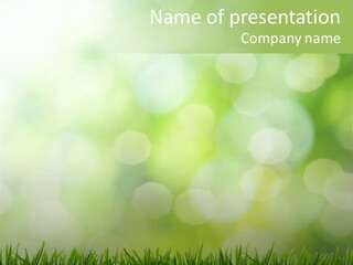 Lawn Abstract Leaf PowerPoint Template