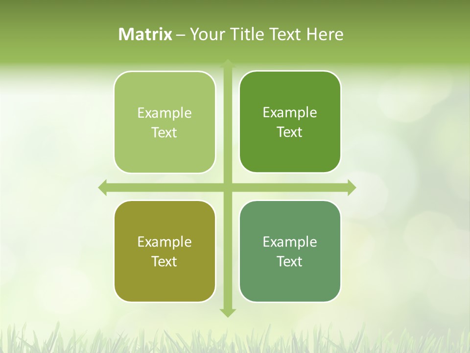 Lawn Abstract Leaf PowerPoint Template
