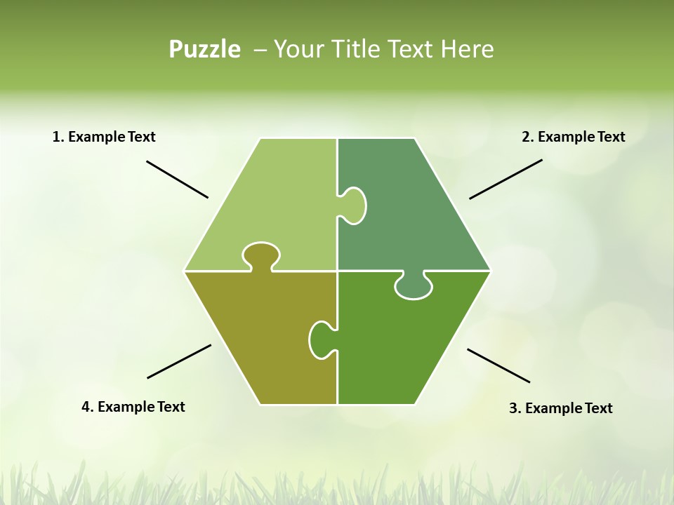 Lawn Abstract Leaf PowerPoint Template