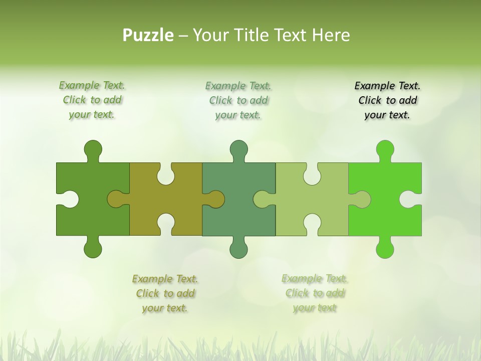 Lawn Abstract Leaf PowerPoint Template