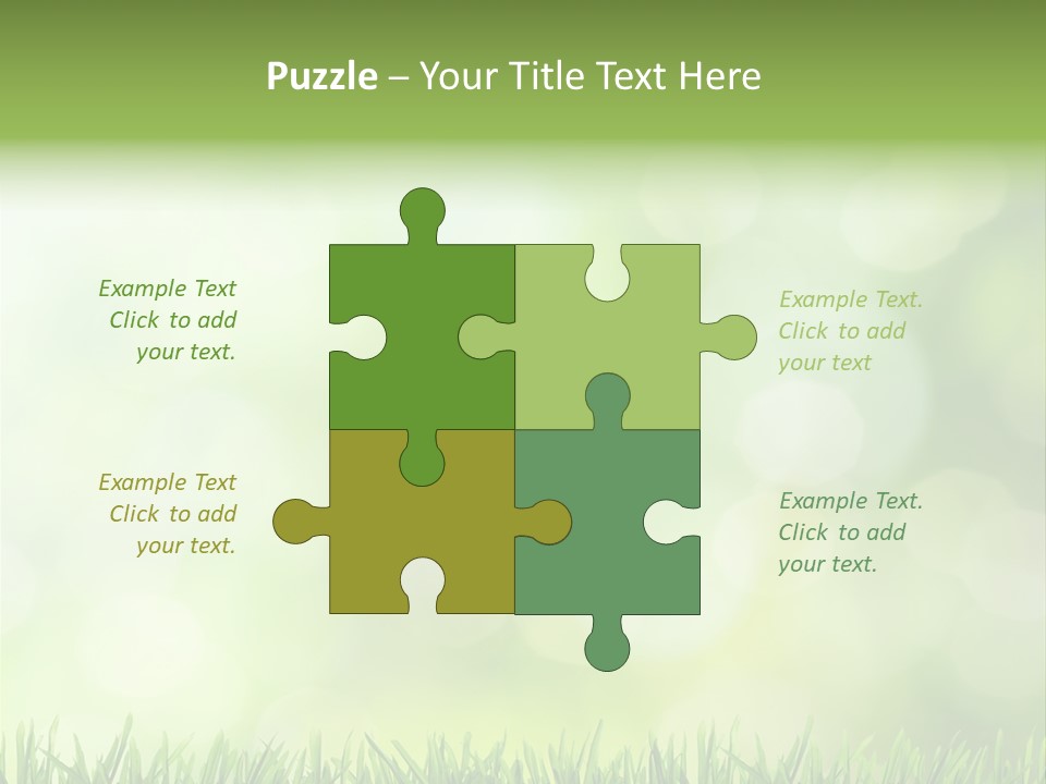 Lawn Abstract Leaf PowerPoint Template