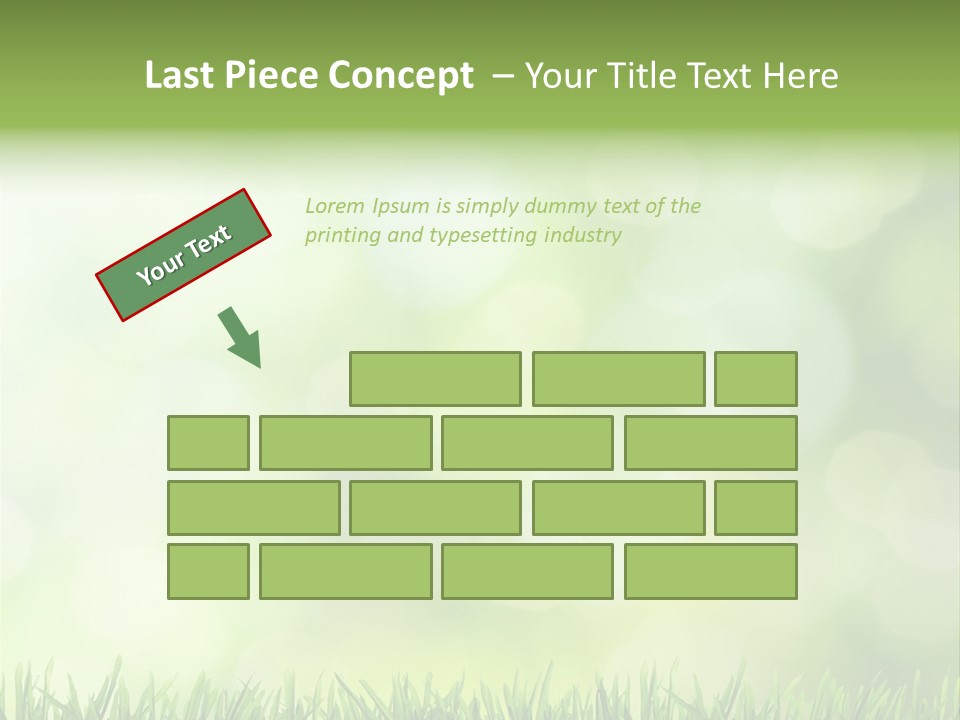 Lawn Abstract Leaf PowerPoint Template