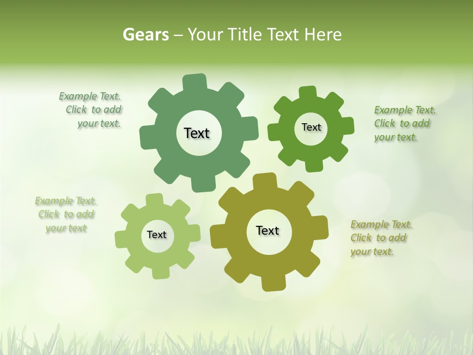 Lawn Abstract Leaf PowerPoint Template