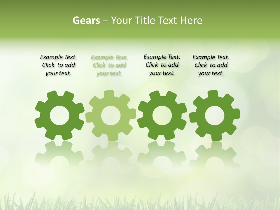 Lawn Abstract Leaf PowerPoint Template