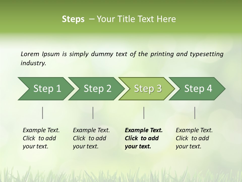 Lawn Abstract Leaf PowerPoint Template