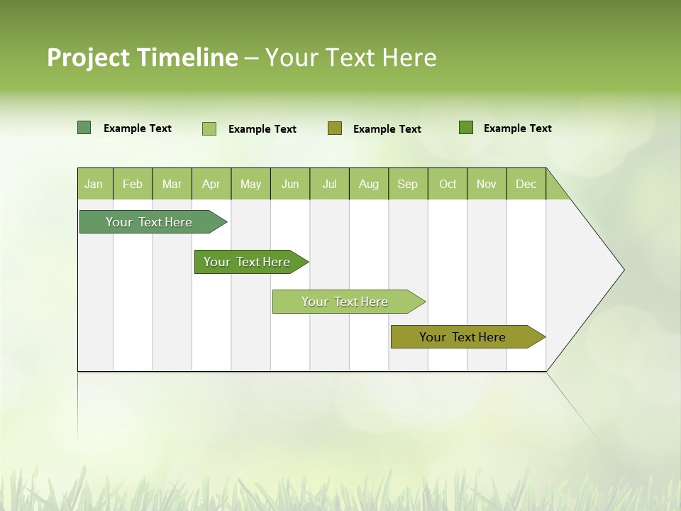 Lawn Abstract Leaf PowerPoint Template
