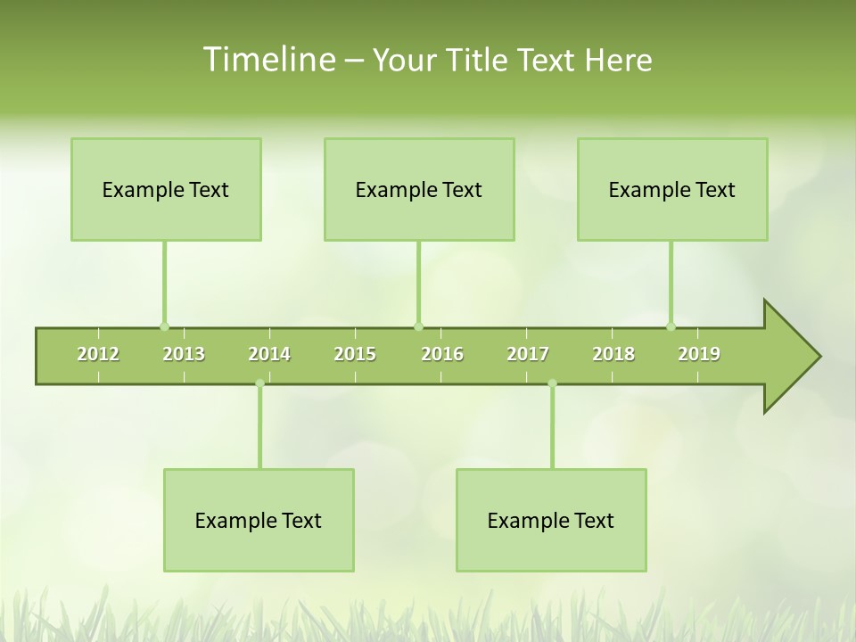 Lawn Abstract Leaf PowerPoint Template