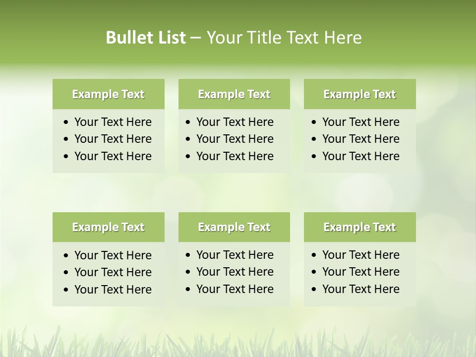 Lawn Abstract Leaf PowerPoint Template