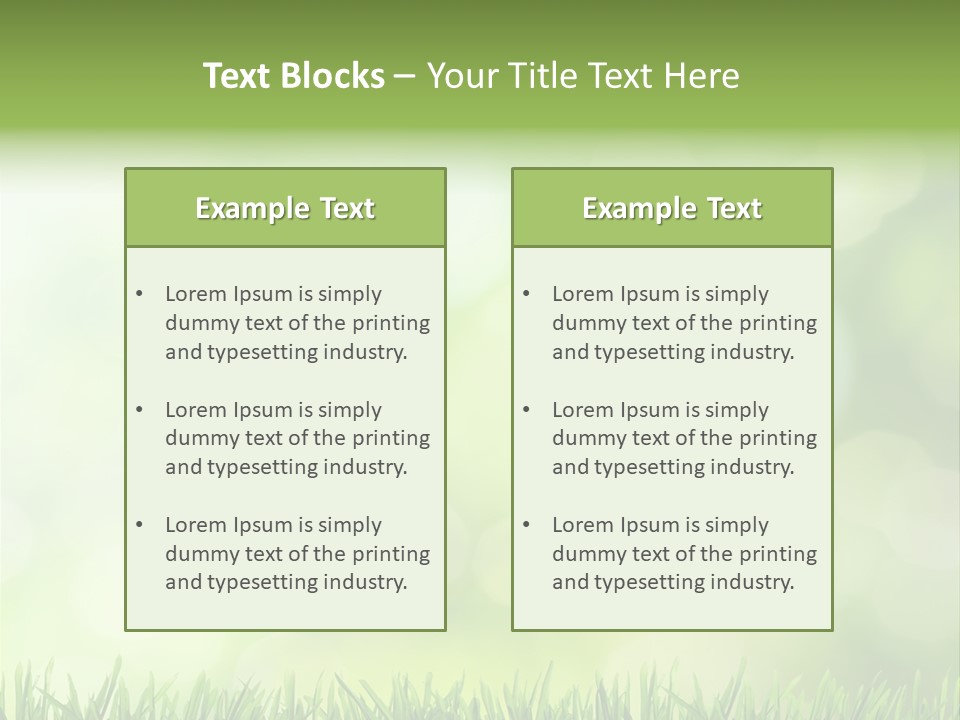 Lawn Abstract Leaf PowerPoint Template
