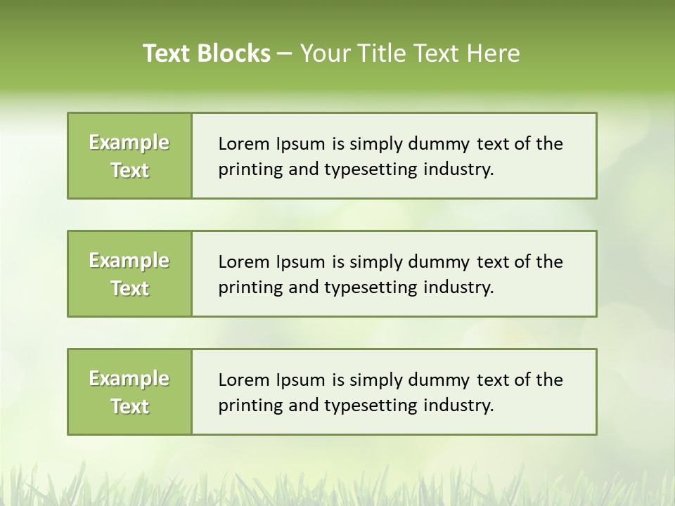 Lawn Abstract Leaf PowerPoint Template