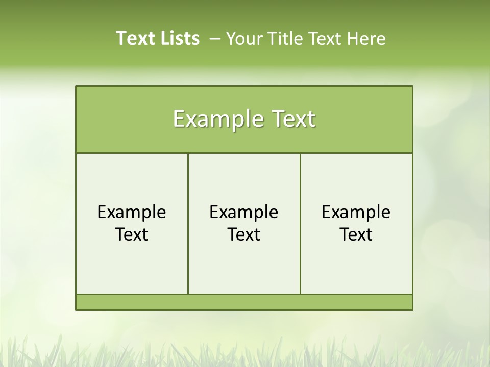 Lawn Abstract Leaf PowerPoint Template